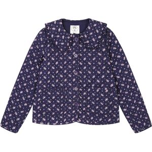 Joanie Clothing Laura Ashley X Joanie - Elin Lington Ditsy Floral Print Quilted Jacket - Navy - Extra Extra Large (UK 24-26)  - Sustainable Organic Cotton