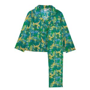 Joanie Clothing Ernie Jungle Print Pyjamas - Small (UK 8-10)  - Sustainable Organic Cotton