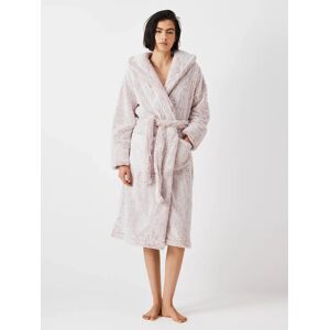 John Lewis Hi Pile Fleece Robe - Pink - Female - Size: S