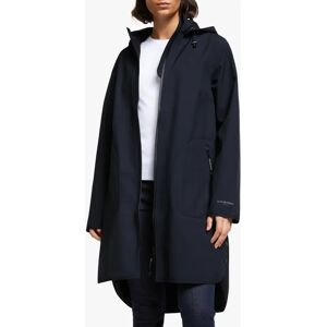 Ilse Jacobsen HornbÃ¦k 3/4 Length Detachable Hood Raincoat, Dark Indigo - Dark Indigo - Female - Size: 8