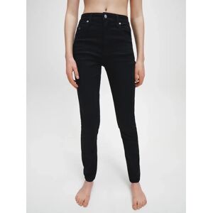 Calvin Klein High Rise Monogram Skinny Jeans - Black - Female - Size: 25R