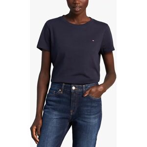 Tommy Hilfiger Crew Neck Logo T-Shirt - Midnight - Female - Size: XS