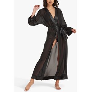 Bluebella Marcella Full-Length Chiffon Kimono, Black - Black - Female - Size: L