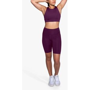 Girlfriend Collective High Rise Bike Shorts - Plum - Female - Size: 6XL