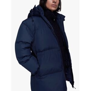 Whistles Esme Hooded Down Puffer Coat - Navy - Female - Size: XS