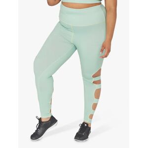 Wolf & Whistle High Waist Cut Out Leggings, Green - Green - Female - Size: 26
