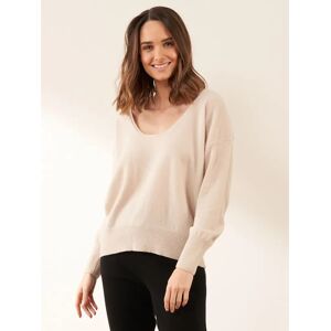 Truly Richmond Round Neck Jumper - Cream - Female - Size: L