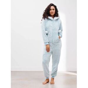 John Lewis Pom Pom Fleece Onesie - Blue - Female - Size: M