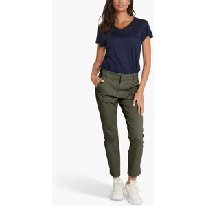 KAFFE Mette Slim Fit Trousers - Grape Leaf - Female - Size: 12