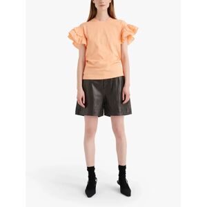 InWear Ume Frill Sleeve T-Shirt - Melon Juice - Female - Size: M