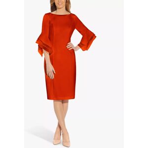 Adrianna Papell Crepe Tailored Dress - Red - Female - Size: 12