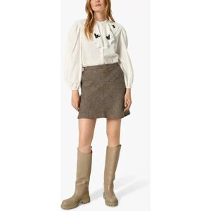 Soaked In Luxury Yara Check Mini Skirt, Brown - Brown - Female - Size: L