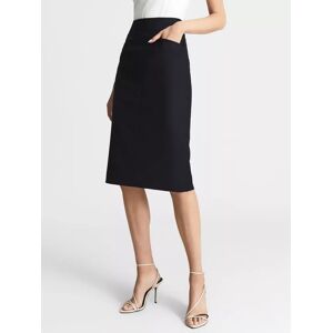 Reiss Haisley Wool Blend Pencil Skirt, Navy - Navy - Female - Size: 8