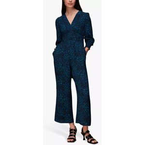 Whistles Forest Leopard Print Jumpsuit, Teal/Multi - Teal/Multi - Female - Size: 6