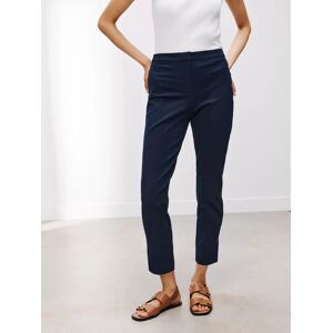 John Lewis Slim Bi-Stretch Trousers, Navy - Navy - Female - Size: 8