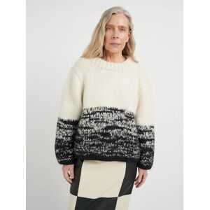 InWear Manda Abstract Wool Blend Jumper - Black/White - Female - Size: One Size