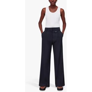 Whistles Tess Long Trouser, Navy - Navy - Female - Size: 6