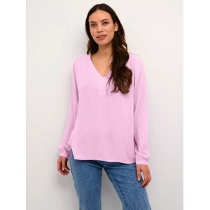 KAFFE Amber V Neck Blouse - Lupine - Female - Size: 8