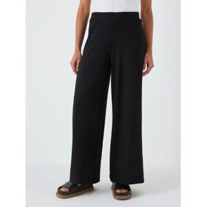 John Lewis Jersey Wide Leg Trousers - Black - Female - Size: 8