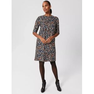 Hobbs Iza Abstract Print Tunic Dress, Black/Multi - Black/Multi - Female - Size: 10