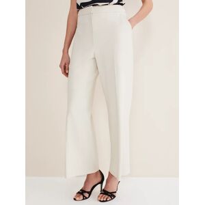 Phase Eight Celyn Wide Leg Trousers - White - Female - Size: 6