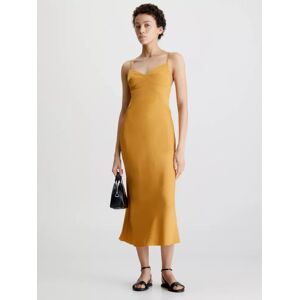 Calvin Klein Slip Dress, Vintage Gold - Vintage Gold - Female - Size: 12