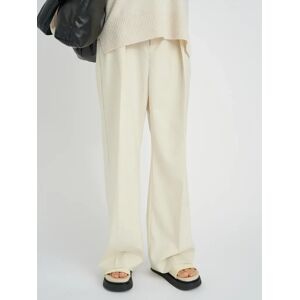 InWear Kyrah Melange Wide Suit Trousers, Eggshell - Eggshell - Female - Size: 16