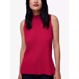 Whistles High Neck Ribbed Knit Tunic Top, Pink - Pink - Female - Size: XS