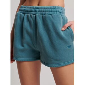 Superdry Logo Velour Shorts, Hydro Dark Turquoise - Hydro Dark Turquoise - Female - Size: 6