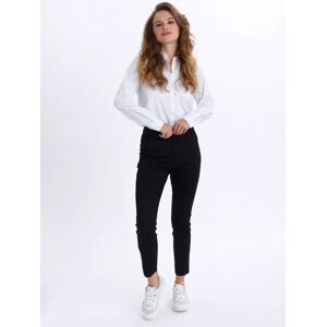 KAFFE Lea Chino Trousers - Deep Black - Female - Size: 18