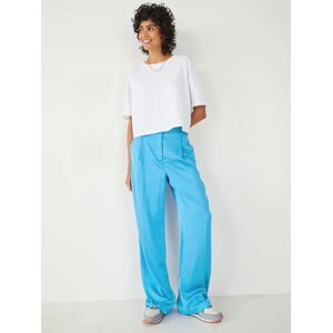 HUSH Hayley Satin Trousers, Bright Blue - Bright Blue - Female - Size: 6