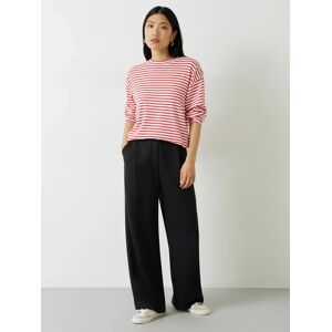 HUSH Avery Wide Tailored Trousers, Washed Black - Washed Black - Female - Size: 18