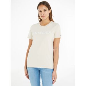 Tommy Hilfiger Regular Monotype T-Shirt, Classic Beige - Classic Beige - Female - Size: XS