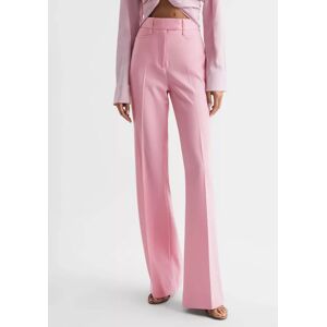 Reiss Petite Blair Wool Blend Flared Trousers, Pink - Pink - Female - Size: 8