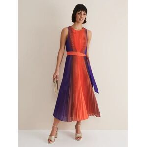 Phase Eight Simara Ombre Dress, Vermillion/Multi - Vermillion/Multi - Female - Size: 22