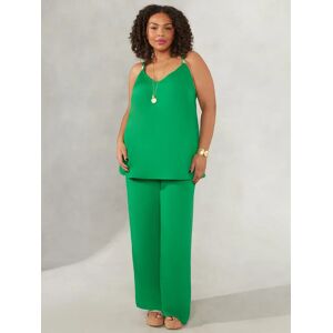 Live Unlimited Curve Wide Leg Trousers, Green - Green - Female - Size: 12