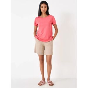 Crew Clothing Perfect Crew Stripe Slub T-Shirt - Rose Pink - Female - Size: 6