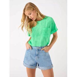 Ro&Zo Button Through Blouse, Green - Green - Female - Size: 18