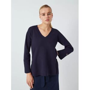 John Lewis V-Neck Knit Tunic - Navy - Female - Size: 10