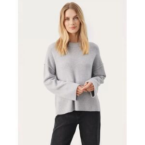 Part Two Charliene Cashmere Blend Pullover Jumper, Light Grey - Light Grey - Female - Size: L