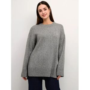 KAFFE Olga Oversized Jumper, Grey Melange - Grey Melange - Female - Size: L