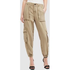 AllSaints Frieda Tencel Trouser, Washed Olive Green - Washed Olive Green - Female - Size: 6