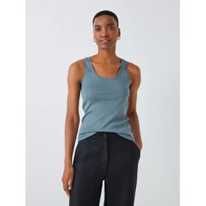 John Lewis Organic Cotton Jersey Tank Top - Blue Mirage - Female - Size: 8