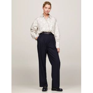 Tommy Hilfiger Relaxed Fit Pleat Detail Trousers, Desert Sky - Desert Sky - Female - Size: 6