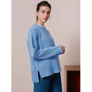 Albaray Plain Crew Neck Jumper, Blue - Blue - Female - Size: 10