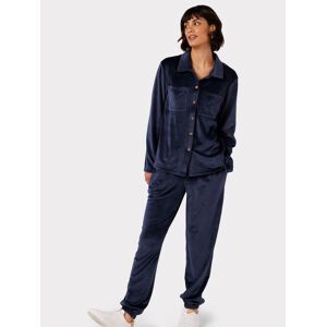 Chelsea Peers Velour Lounge Co-Ord Set - Navy - Female - Size: 14