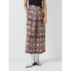AND/OR Catlin Ikat Midi Skirt, Coral - Coral - Female - Size: 20