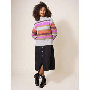 White Stuff Rainbow Stripe Jumper, Multi - Multi - Female - Size: 16