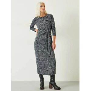 HUSH Suzie Jersey Maxi Dress, Grey Contrast Leopard - Grey Contrast Leopard - Female - Size: 14