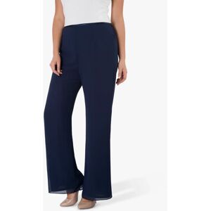 chesca Chiffon Trousers - Navy - Female - Size: 22